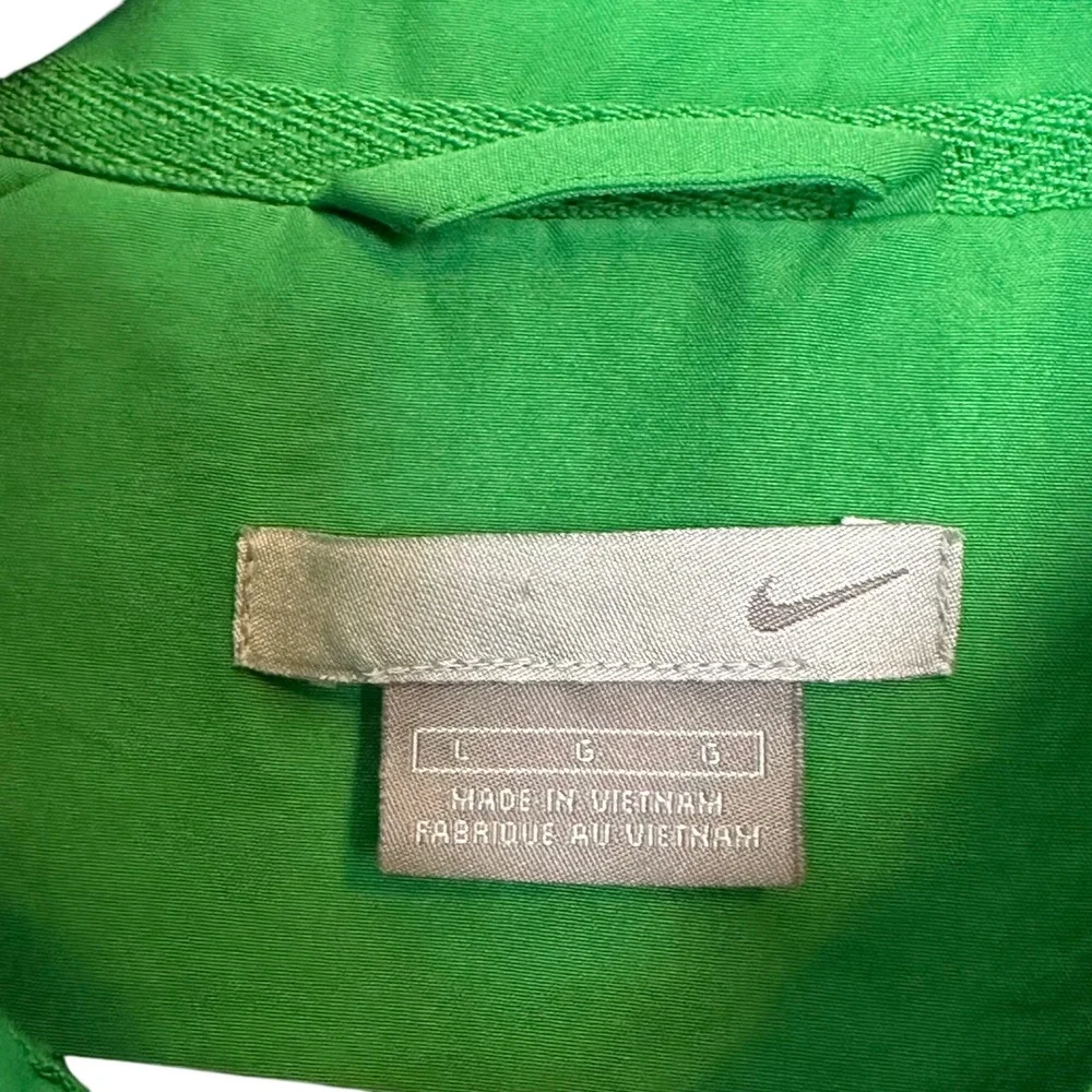 Nike Tracksuit Set Windbreaker Jacket‎ Pants Silver Tag Y2K Green Poly Warp L